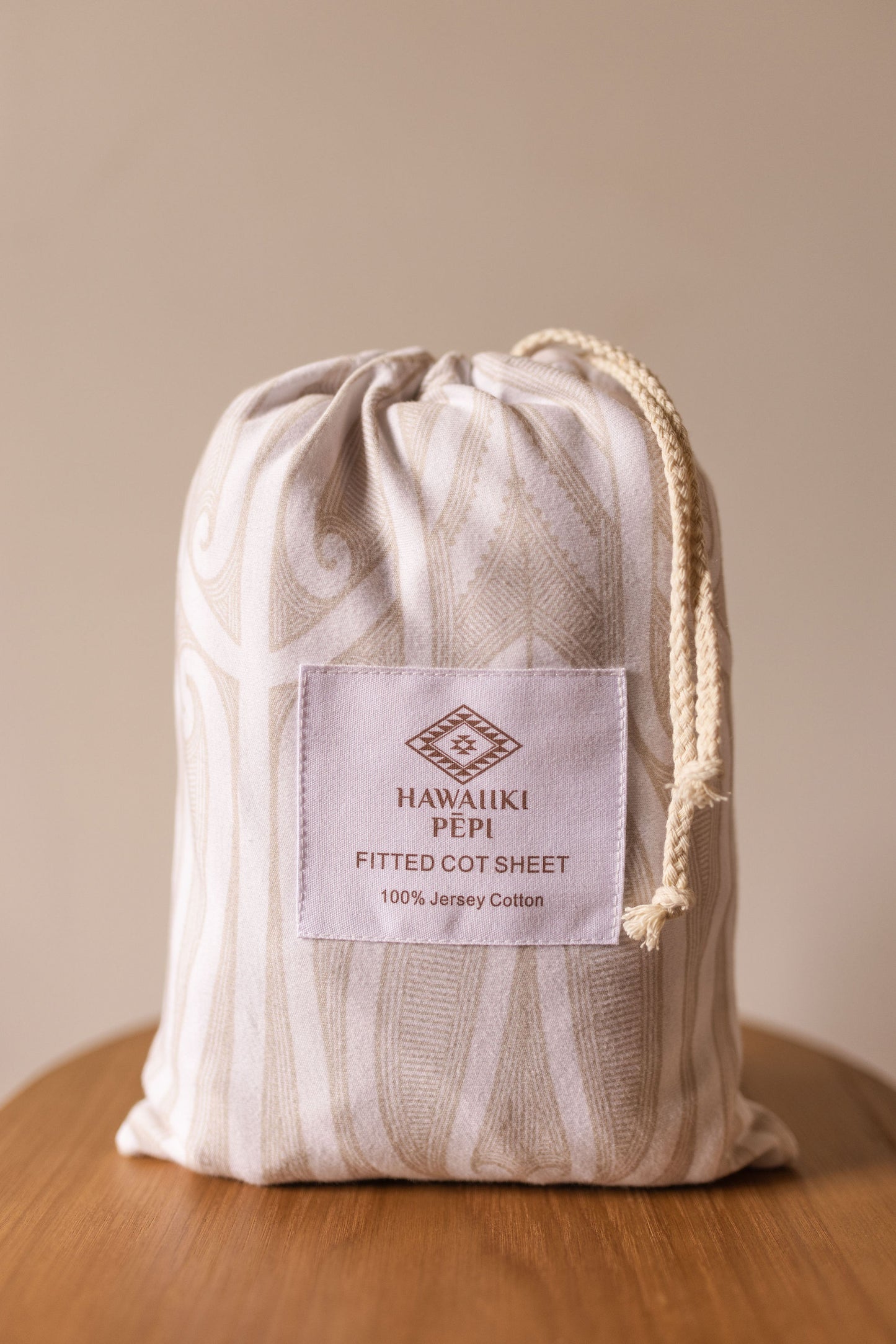 Fitted Cot Sheet - Taurikura Neutral