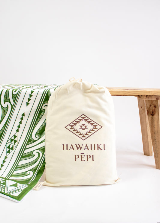 Bundle - Ngāhere playmat + Hahana Minky green