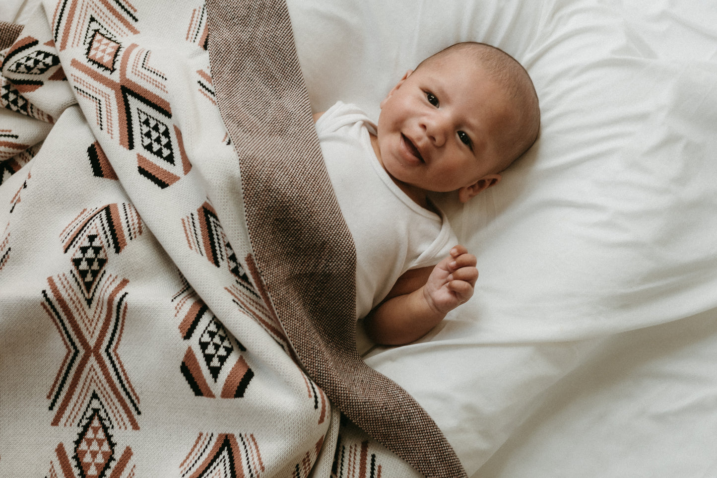 Niho 100% knitted cotton blanket