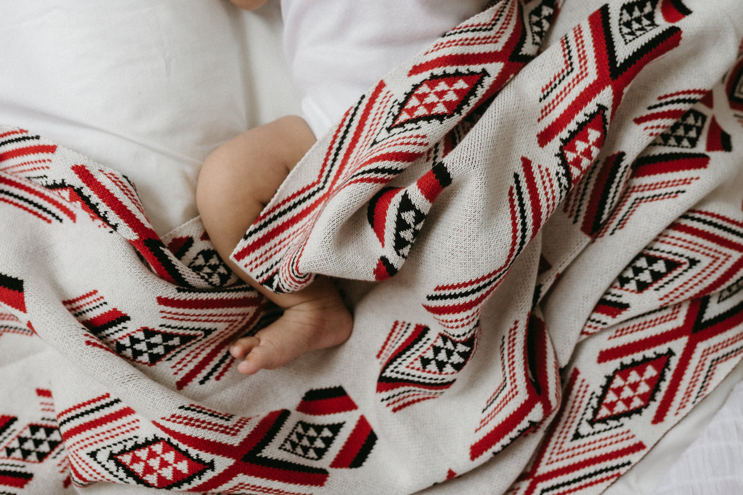 Tino Niho 100% knitted cotton blanket