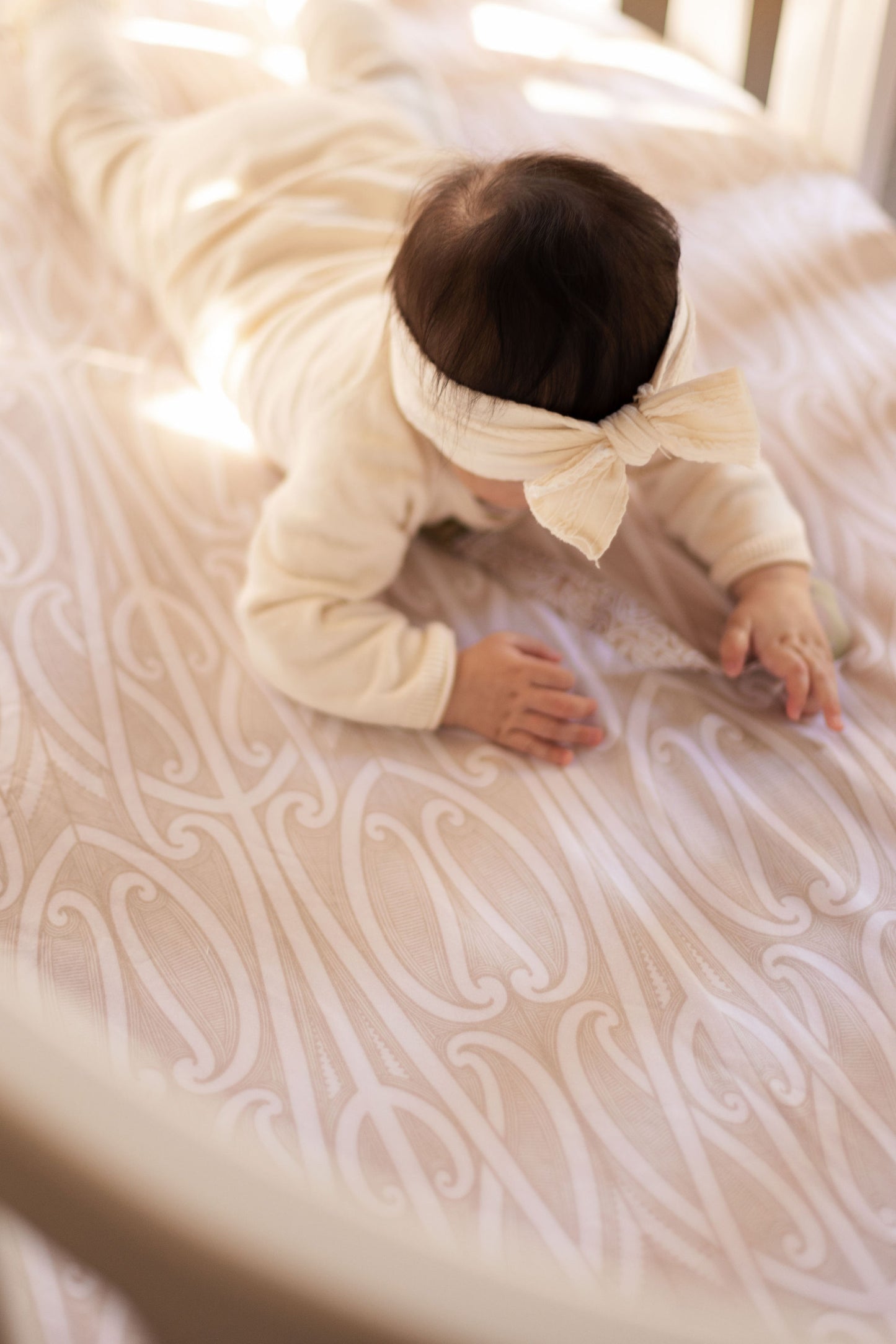 Fitted Cot Sheet - Taurikura Neutral