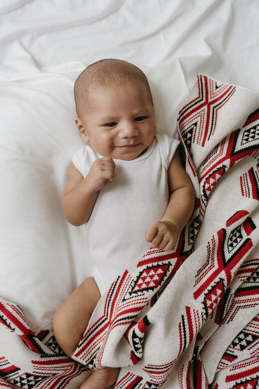 Tino Niho 100% Knitted Cotton Blanket