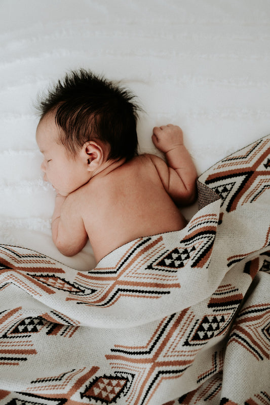 Niho 100% Knitted Cotton Blanket